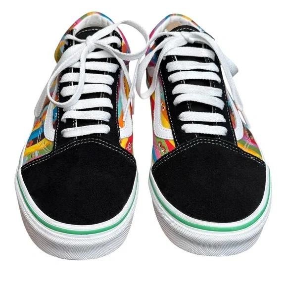 Vans X Sesame Street Old Skool Black/Multi Sneakers Shoes NEW Size M 9.5/W 11 - Picture 5 of 11